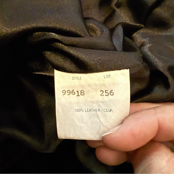 Vintage Margaret Godfrey Black Leather Sleeveless Jacket Vest Size 8 Women - Picture 10 of 10